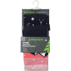Woods Girls' Hyland Outdoor Crew Socks