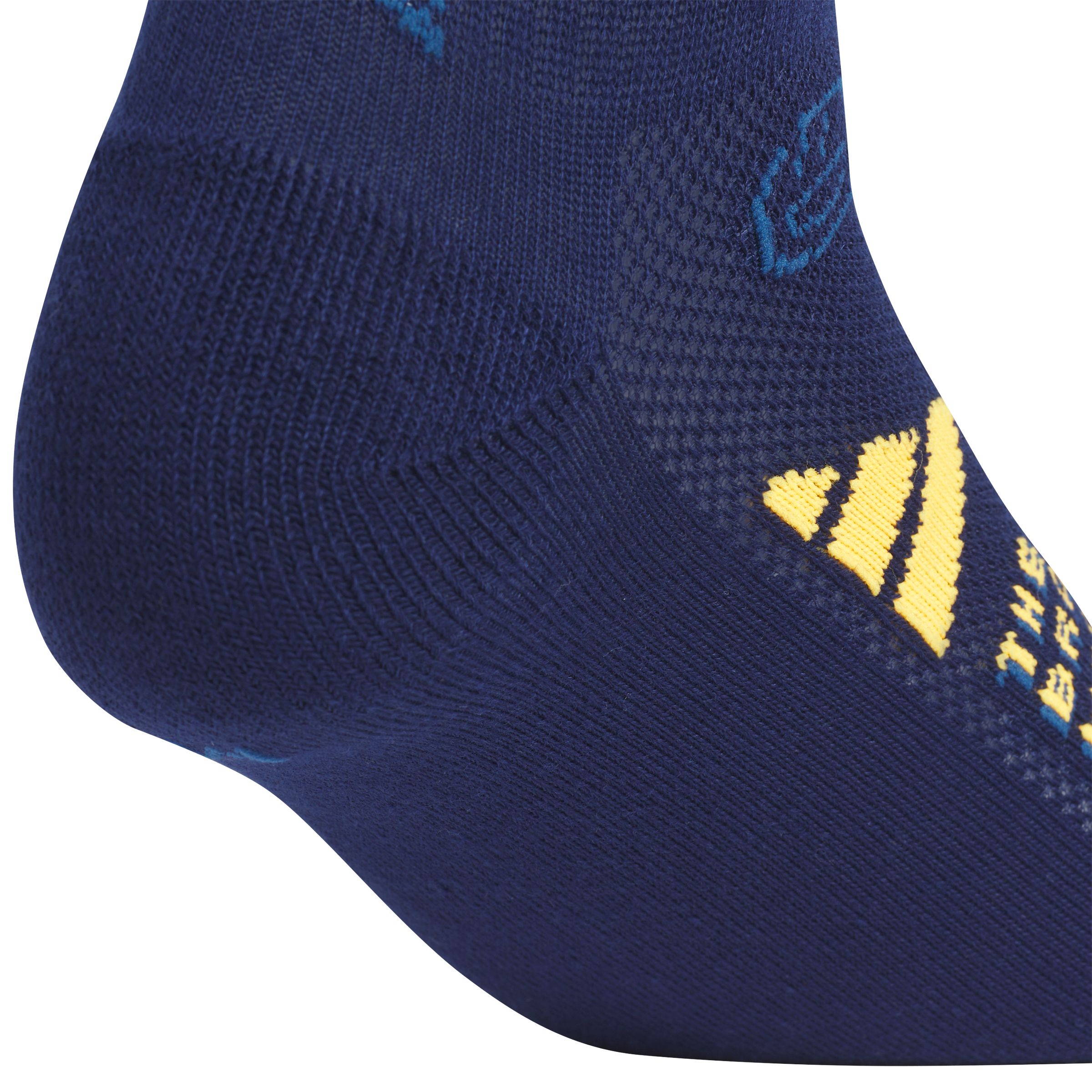 adidas Kids' YA Cushioned Graphic Quarter Socks 6-pk