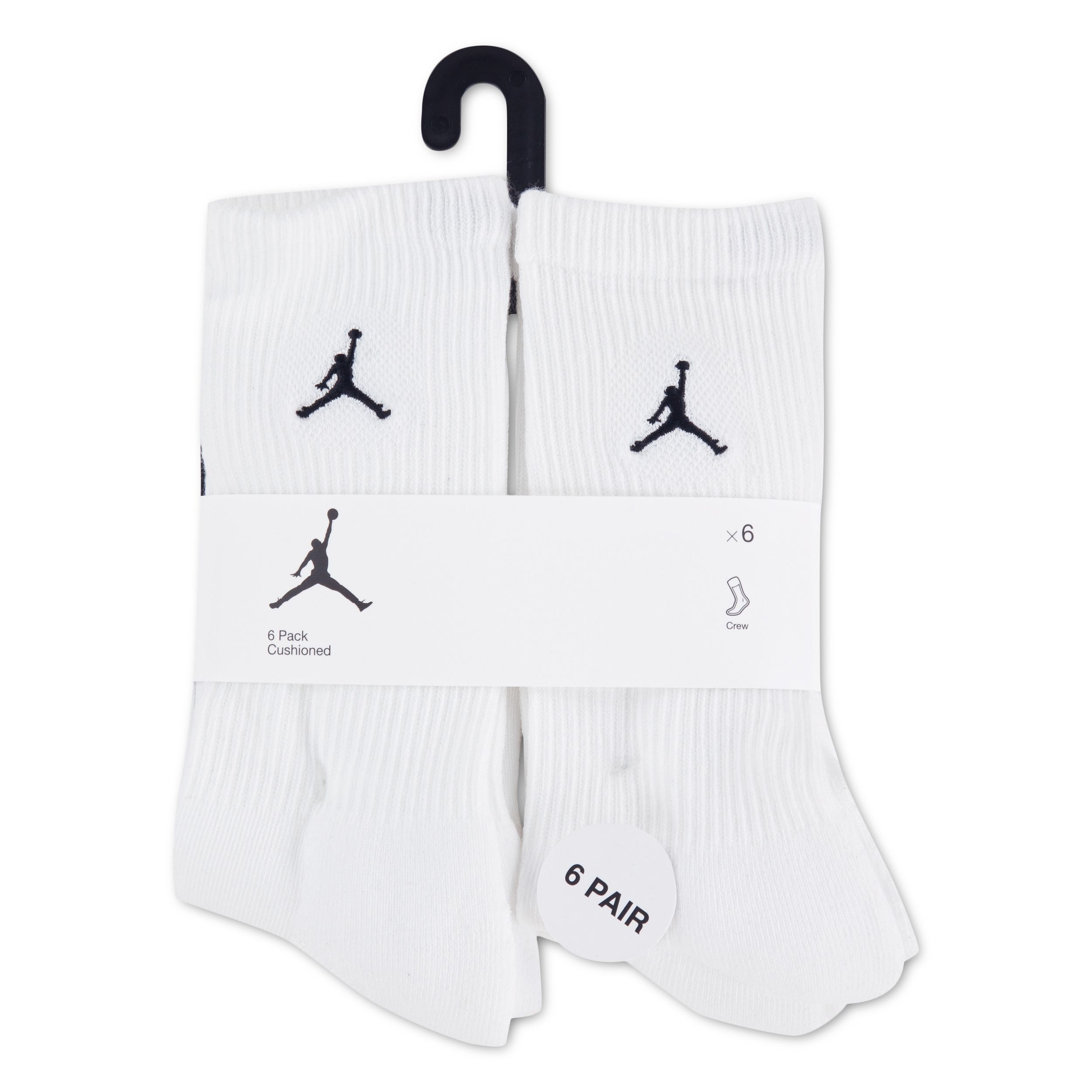 Jordan Boys' Essentials Crew Socks - 6pk