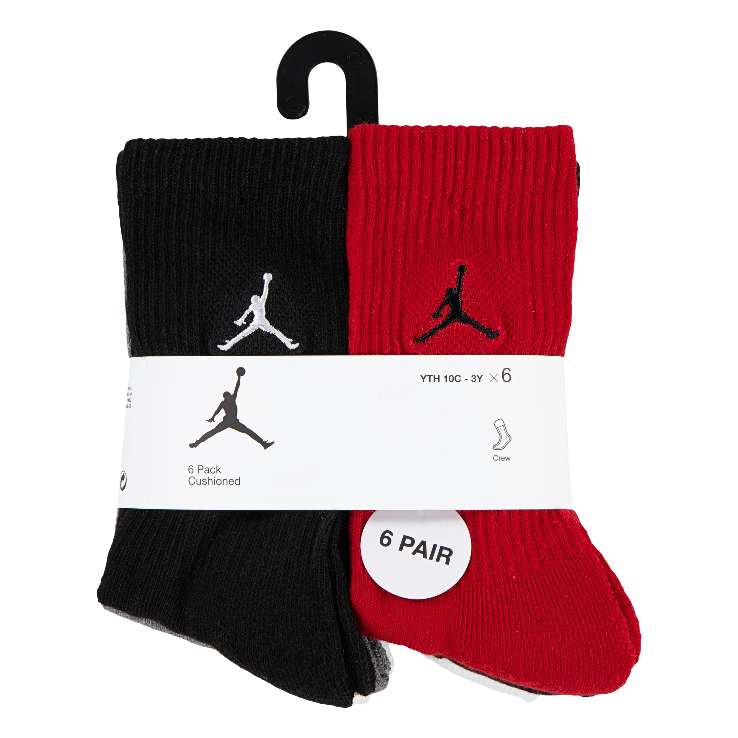 Jordan Kids' Essential Sweatshirt Socks 6-pk