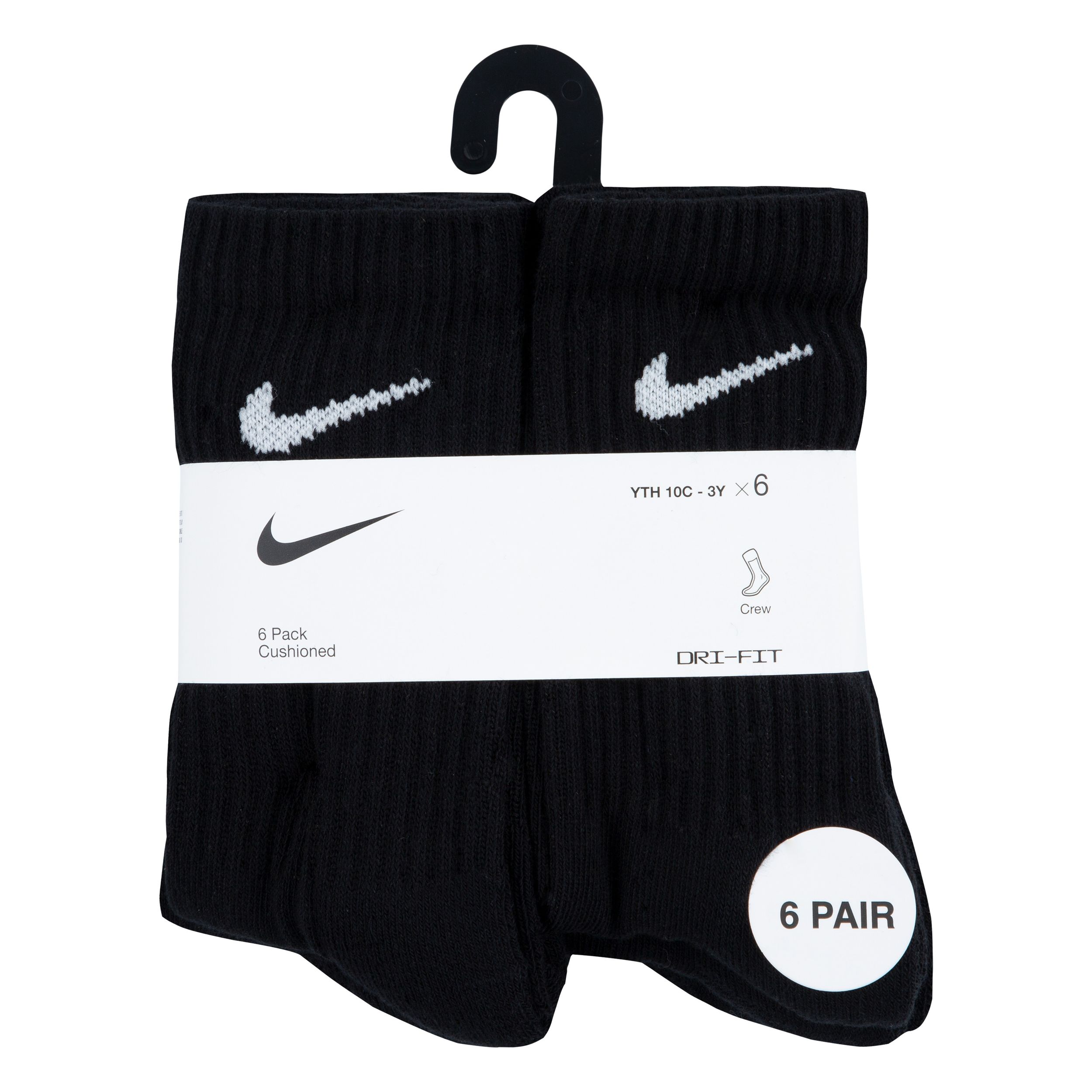 Nike Little Kids' Performance Crew Socks 6-pk