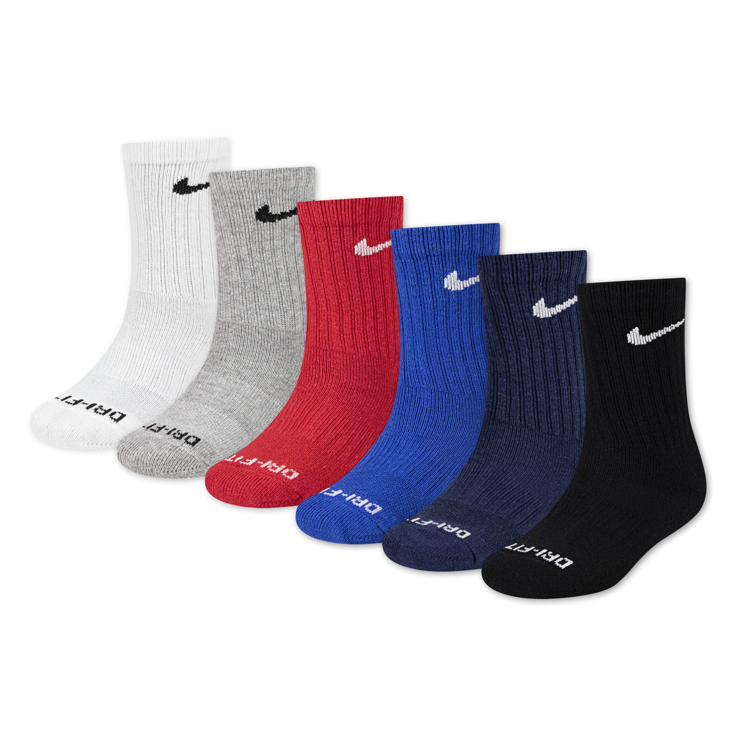 Nike Little Kids' Performance Crew Socks 6-pk
