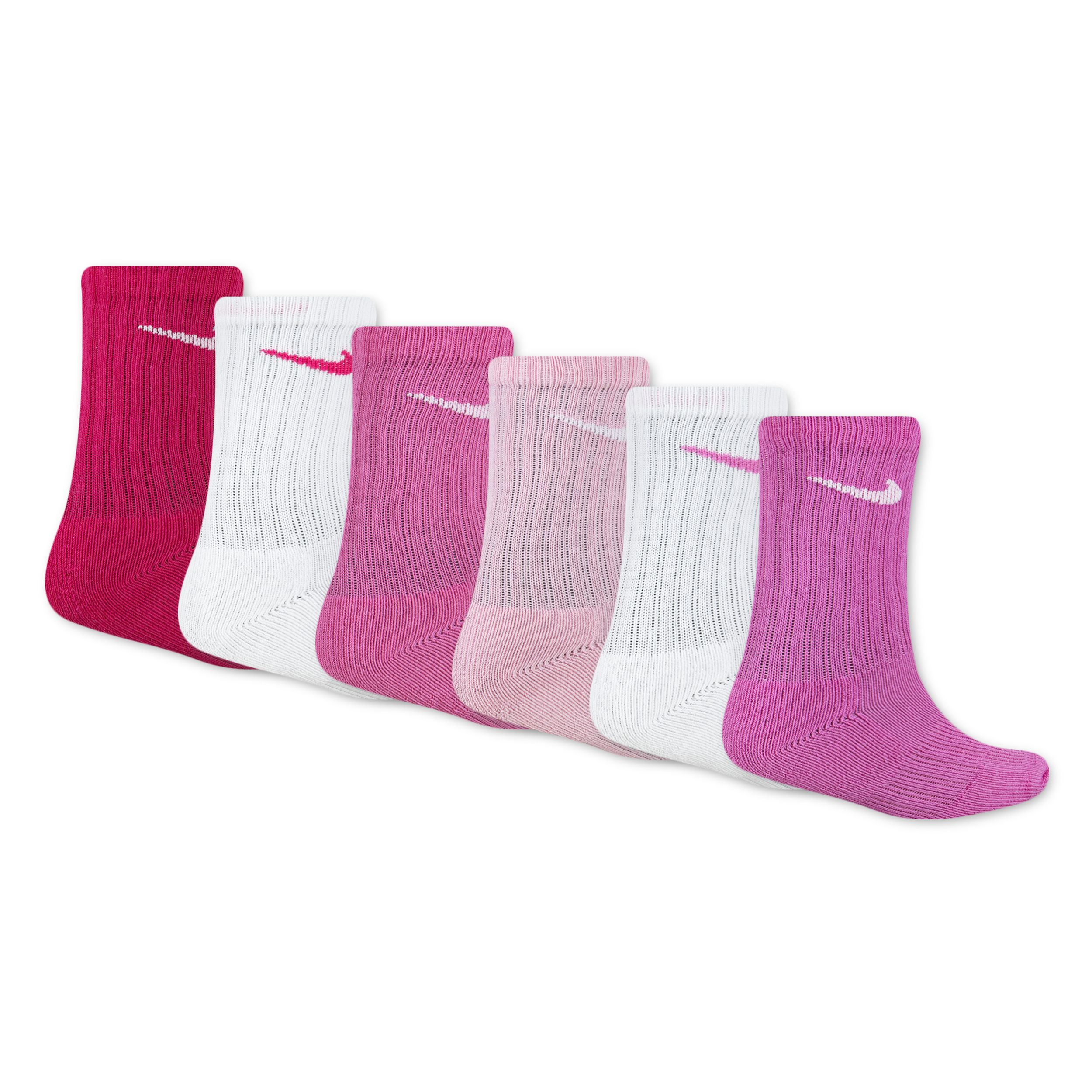 Nike Little Kids' Performance Crew Socks 6-pk Back_Angled_Right