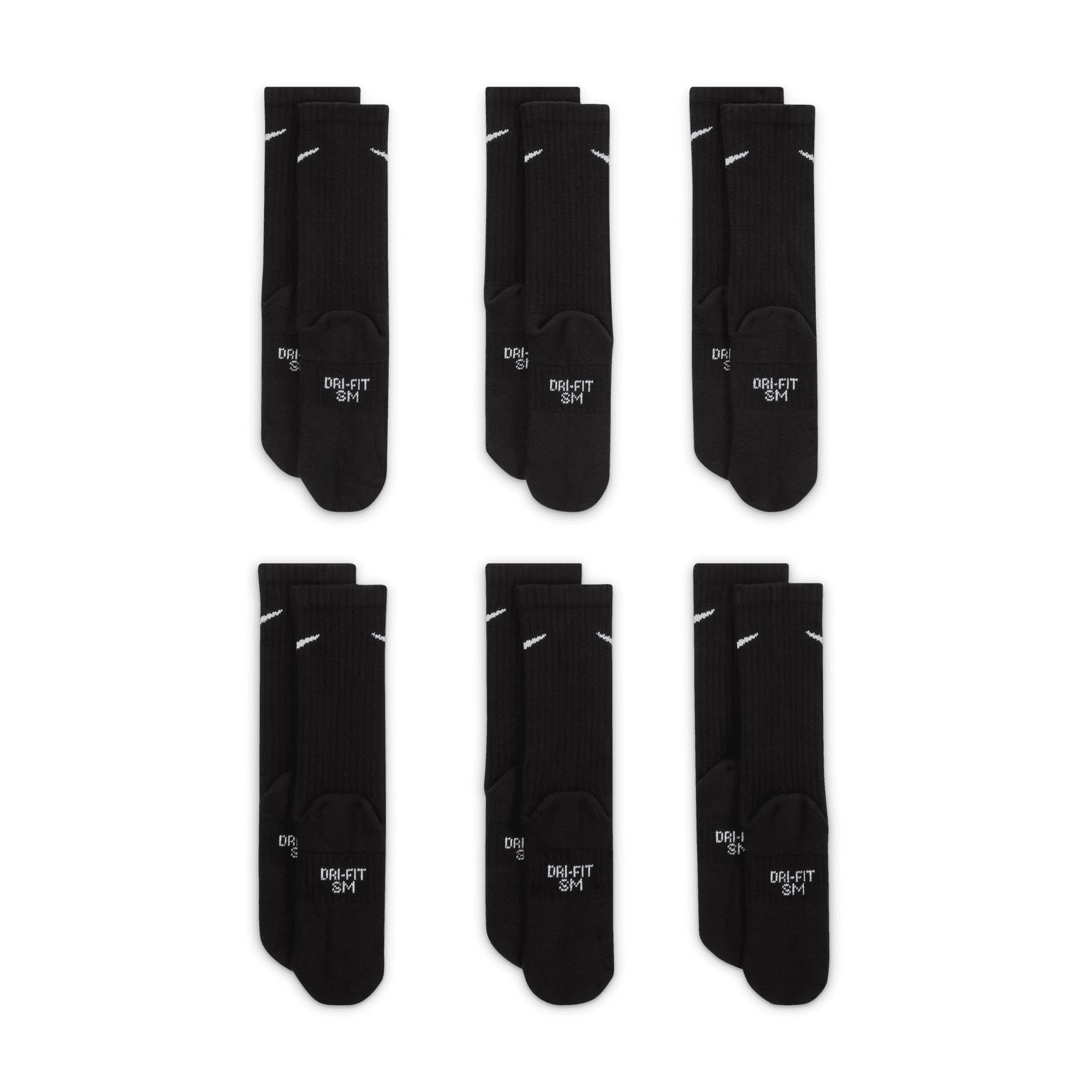 Nike Kids' Ya Everyday Cushioned Athletic Socks 6-pk