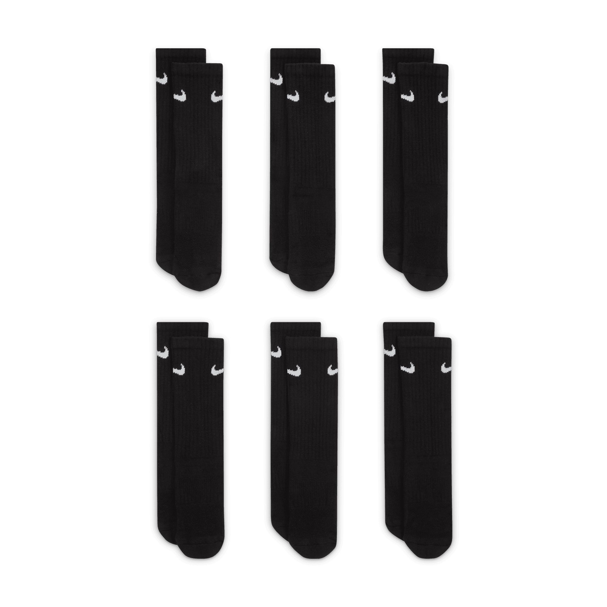 Nike Kids' Ya Everyday Cushioned Athletic Socks 6-pk