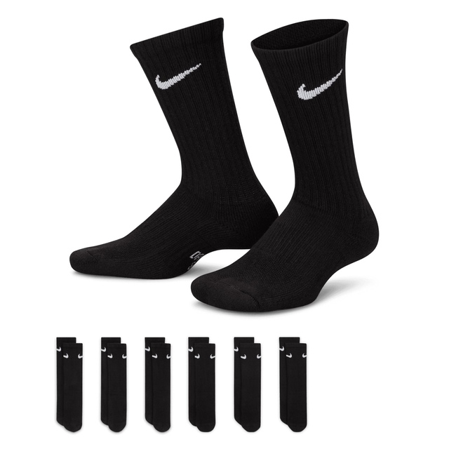 Nike Boys' YA Everyday Cushioned Crew Socks 6-pk