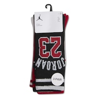 Jordan Kids' Varsity Jersey Sweatshirt Socks 3-Pack with Comfortable Arch Support Front_Flat