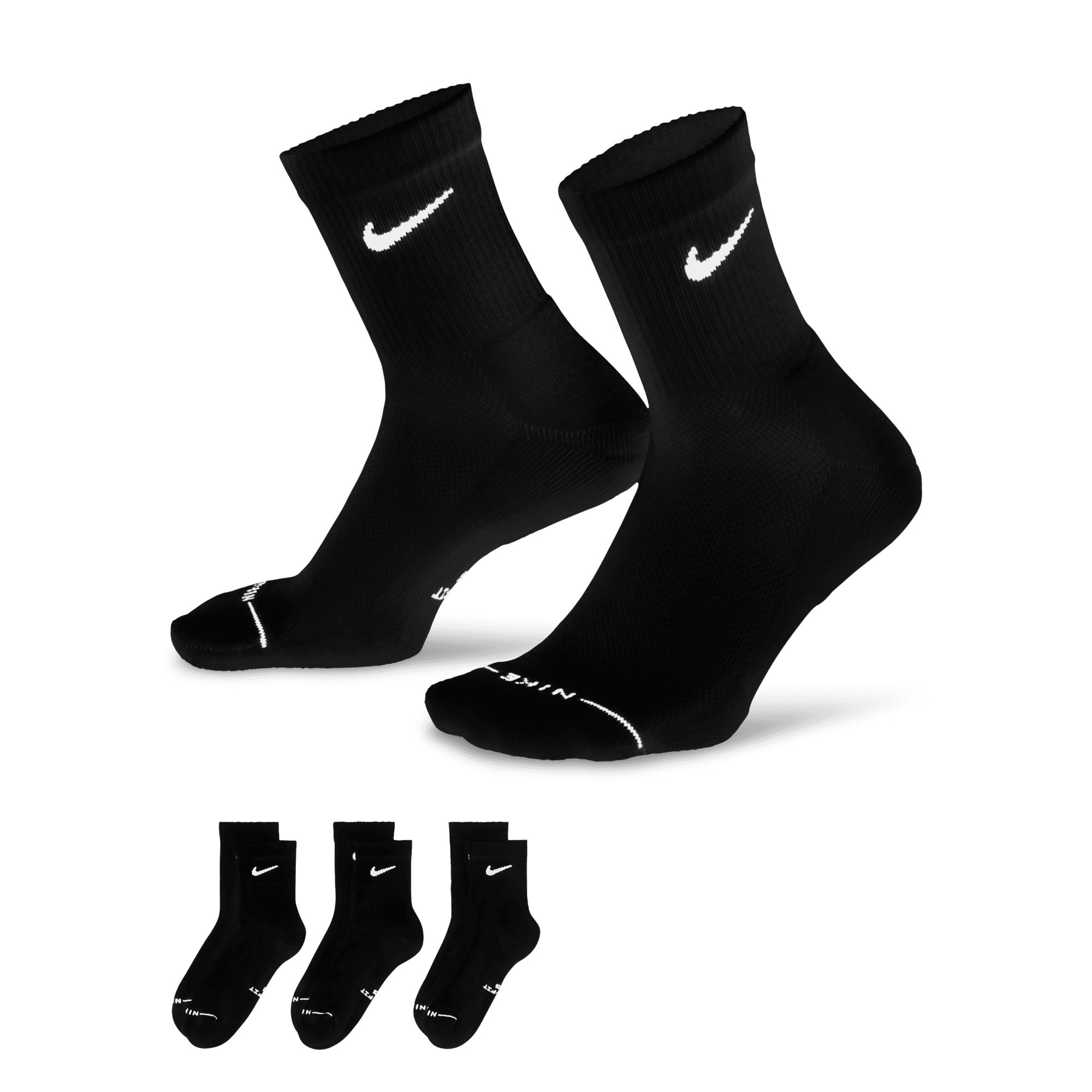 Nike Unisex Everyday Elevated Micro Crew Socks - 6pk
