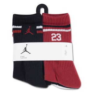 Jordan Boys' Icon Strip Crew Socks - 6pk