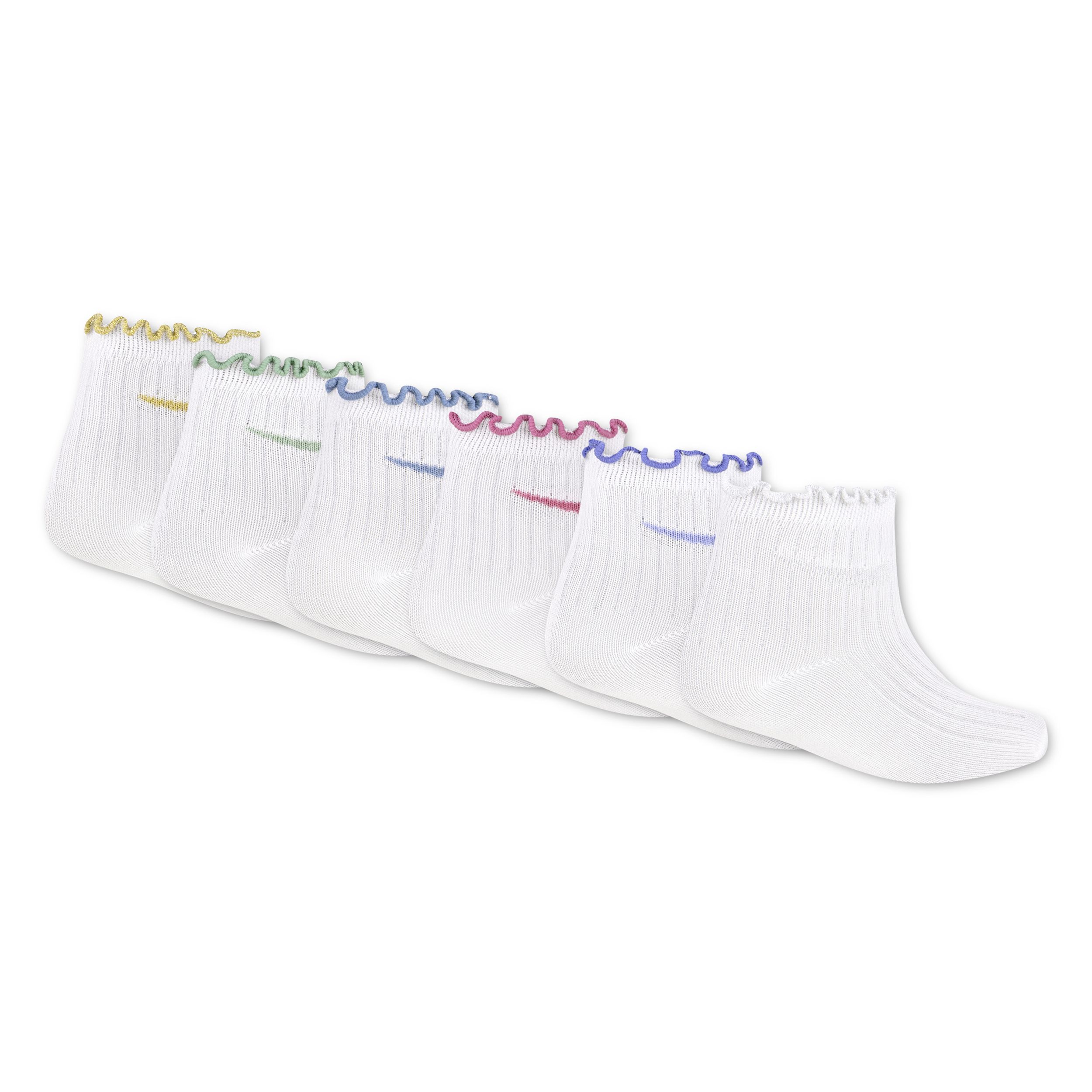 Nike Kids' Light Lettuce Trim Ankle Socks 6-pk
