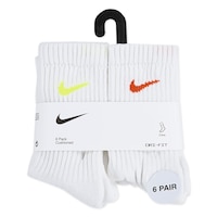 Nike Little Kids' Performance Crew Socks 6-pk Front_Flat