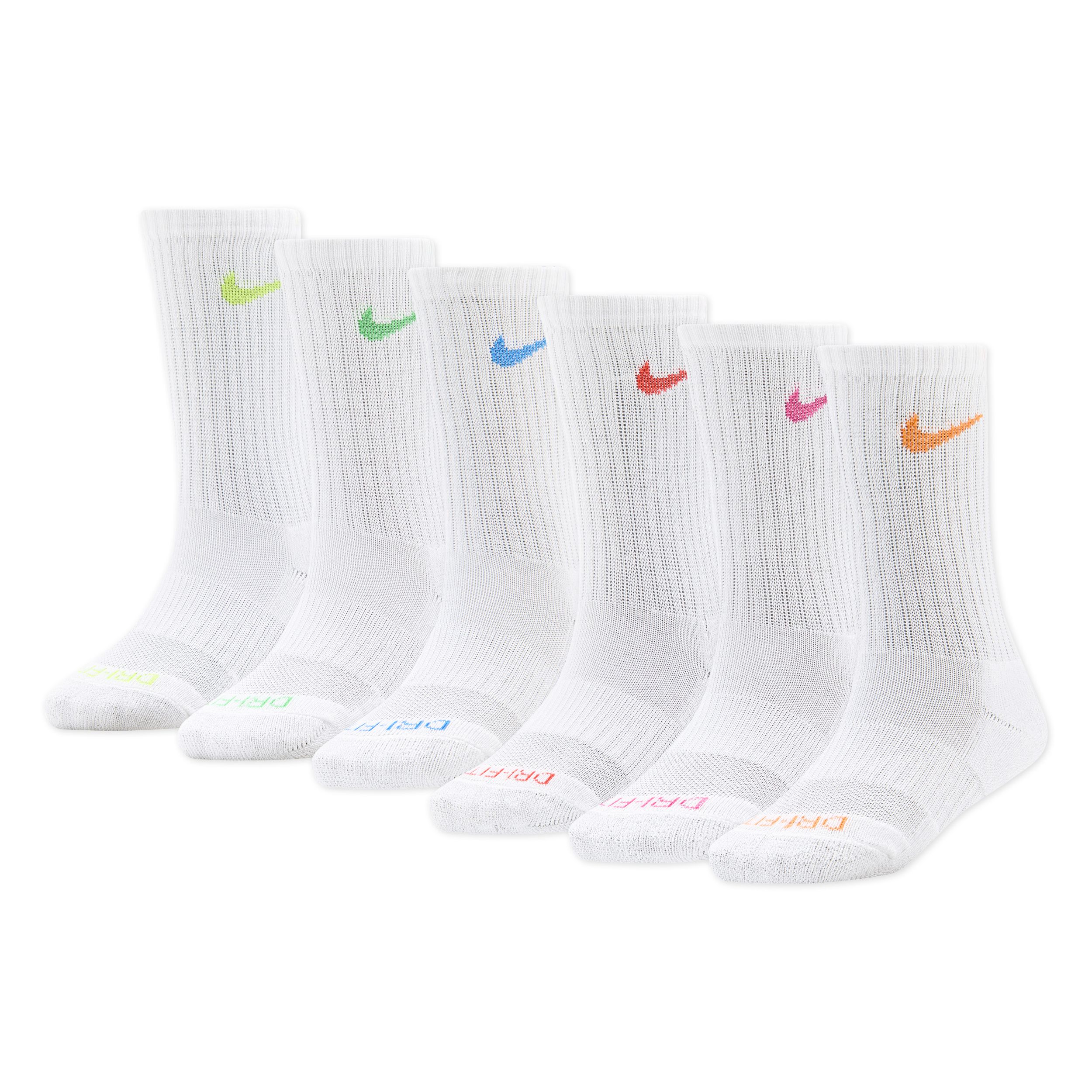 Nike Kids' Light Performance Athletic Socks 6-pk