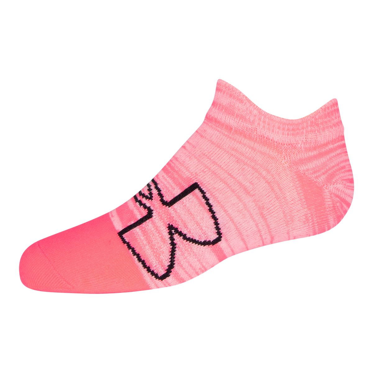 Under Armour Girls' Essential No Show Socks - 6 Pack