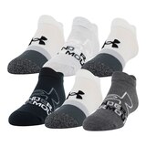 Under Armour Girls' Grade School Essential No Show Socks - 6 Pack Front_Angled_Left