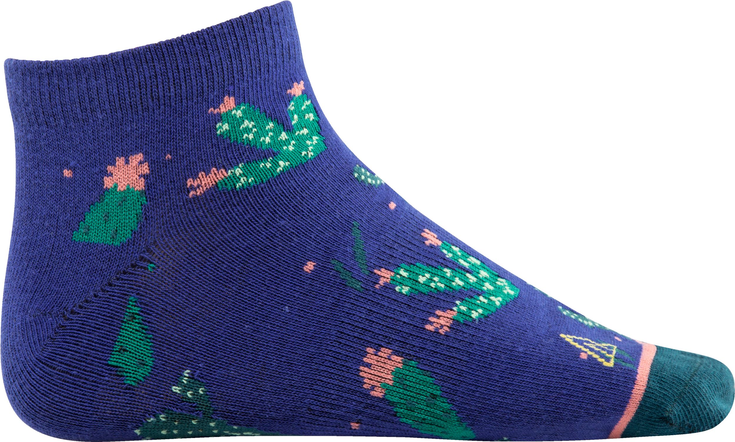 Ripzone Girls' No Show Cactus Socks 3pk