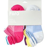 FWD Girls' Rise No Show Socks - 6 Pack Front_Flat
