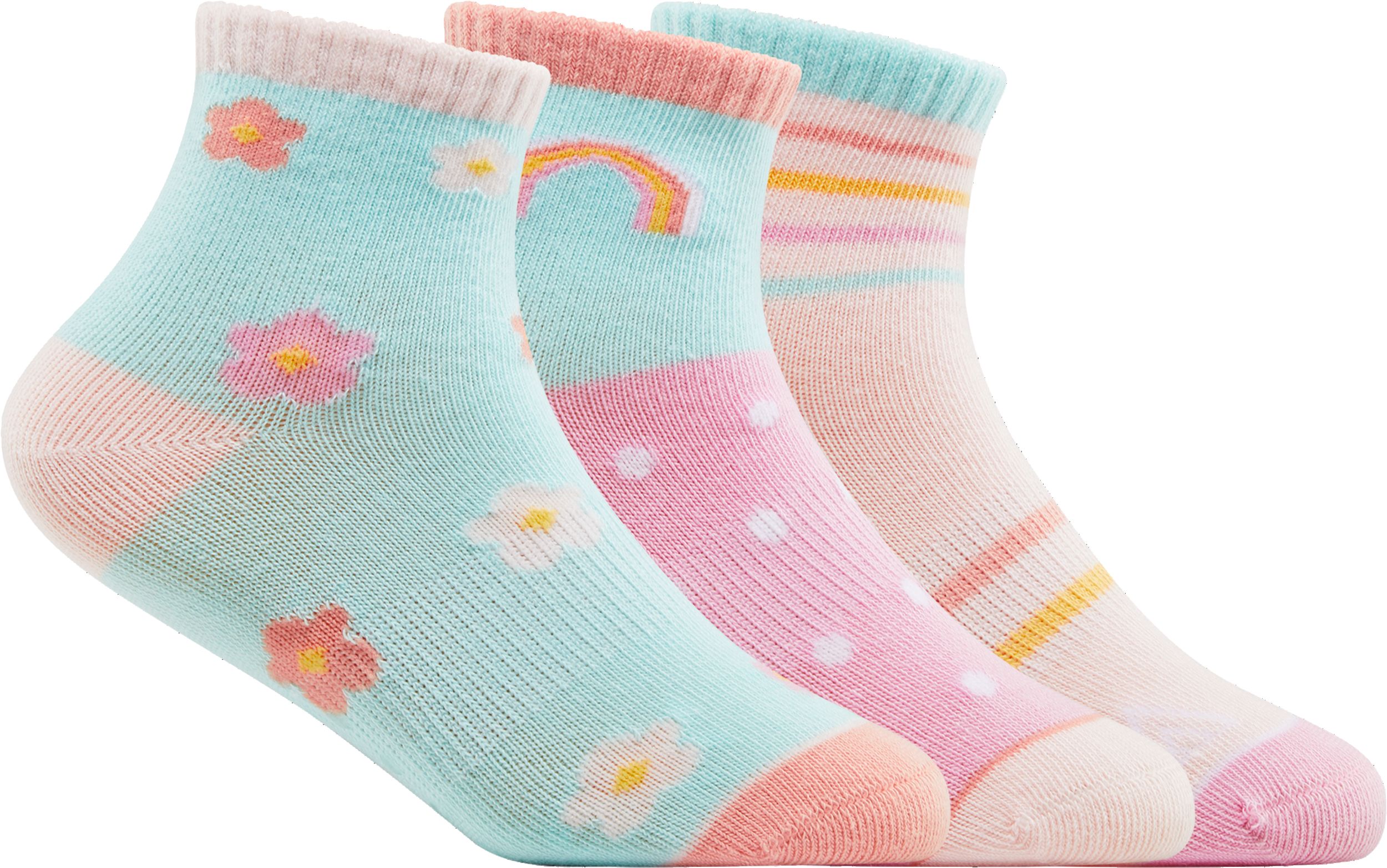 Ripzone Kids' Quarter Crew Socks - 3 pk