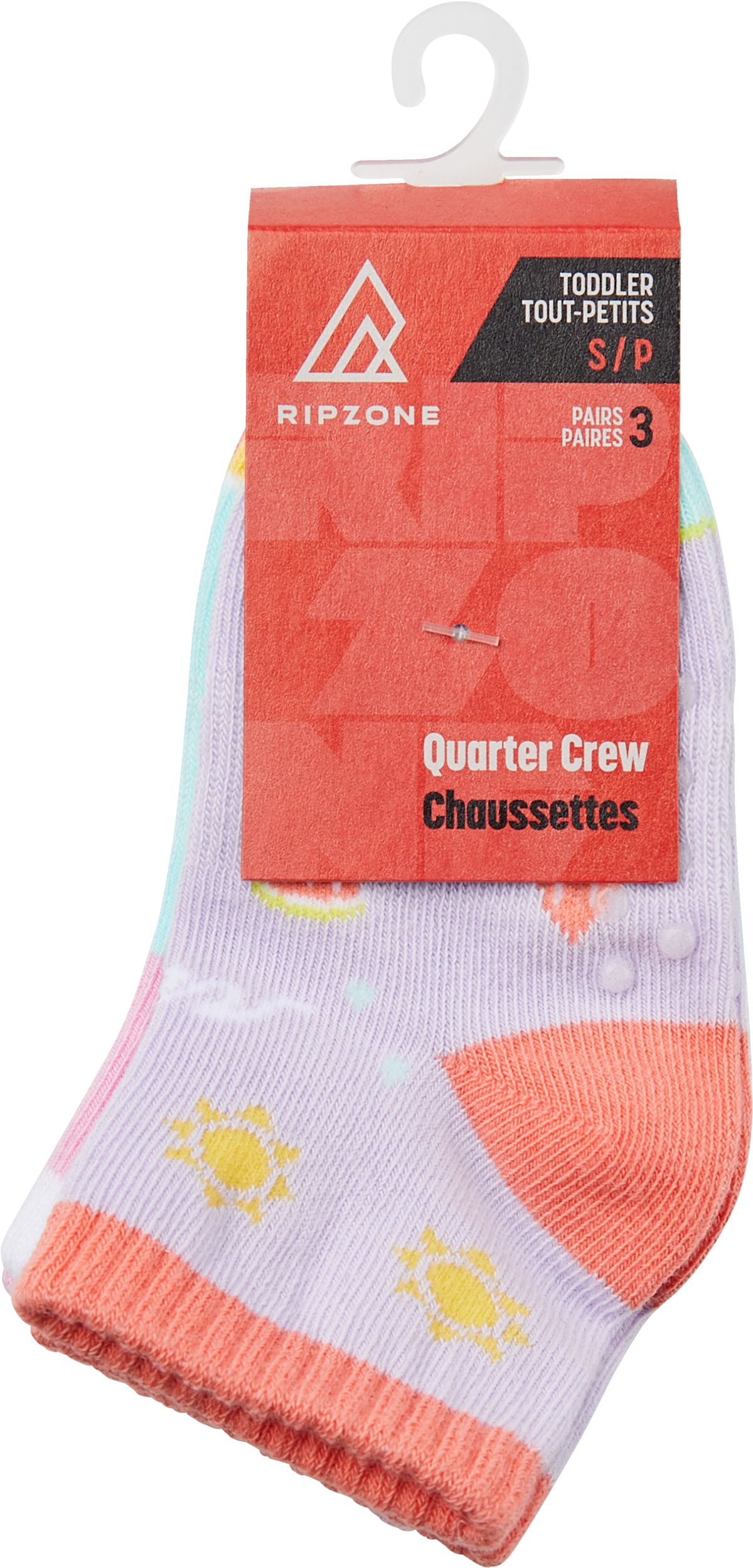 Ripzone Kids' Quarter Crew Socks - 3 pk