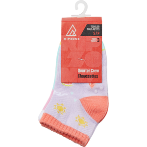 Ripzone Kids' Quarter Crew Socks - 3 pk