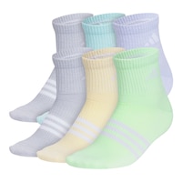 adidas Kids' Superlite 3.0 Quarter Socks - 6pk Front_Three_Fourths_Angled_Left