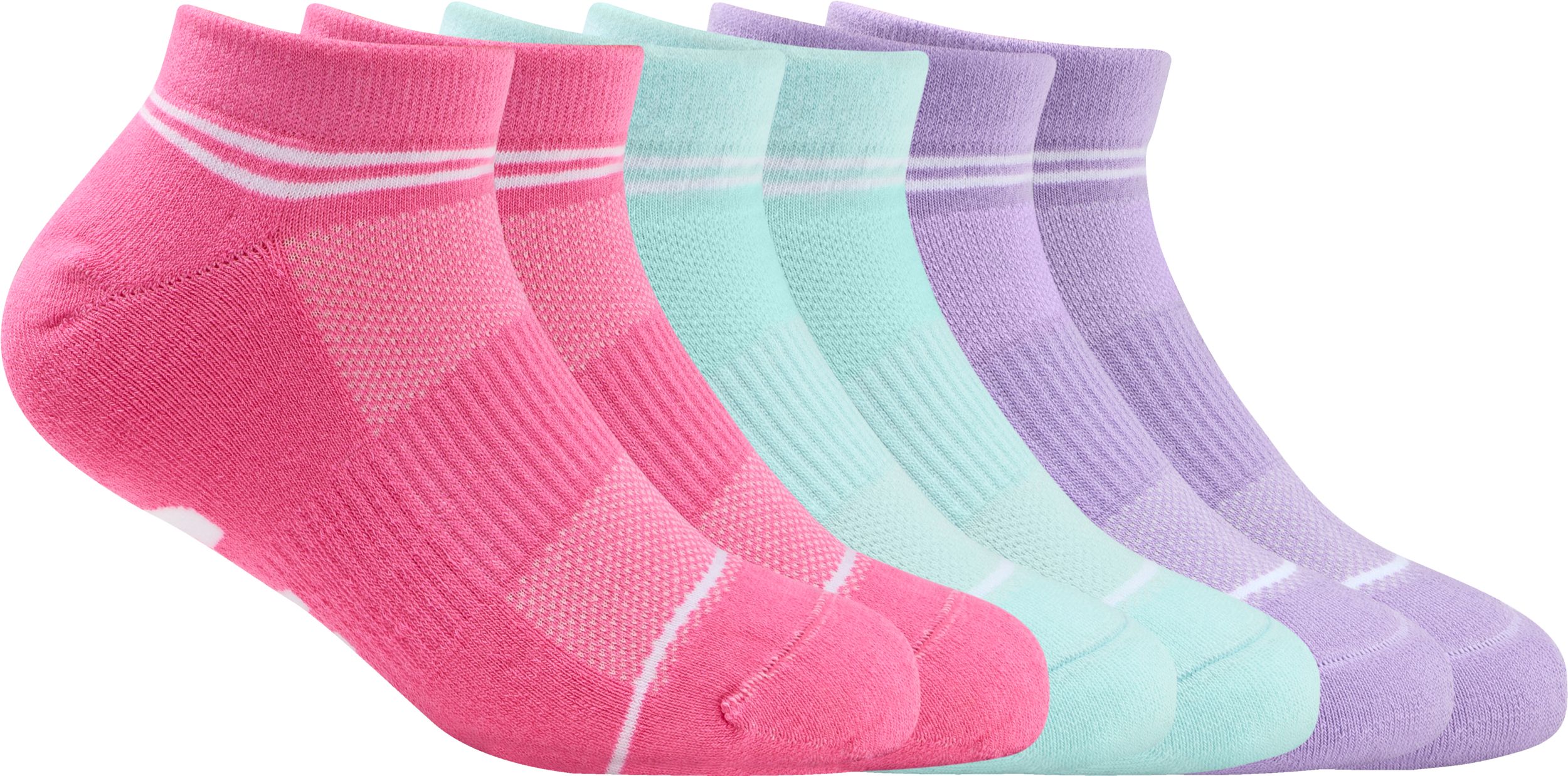 FWD Girls' Athletic No Show Socks - 6 Pack