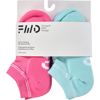 FWD Girls' Athletic No Show Socks - 6 Pack Front_Flat
