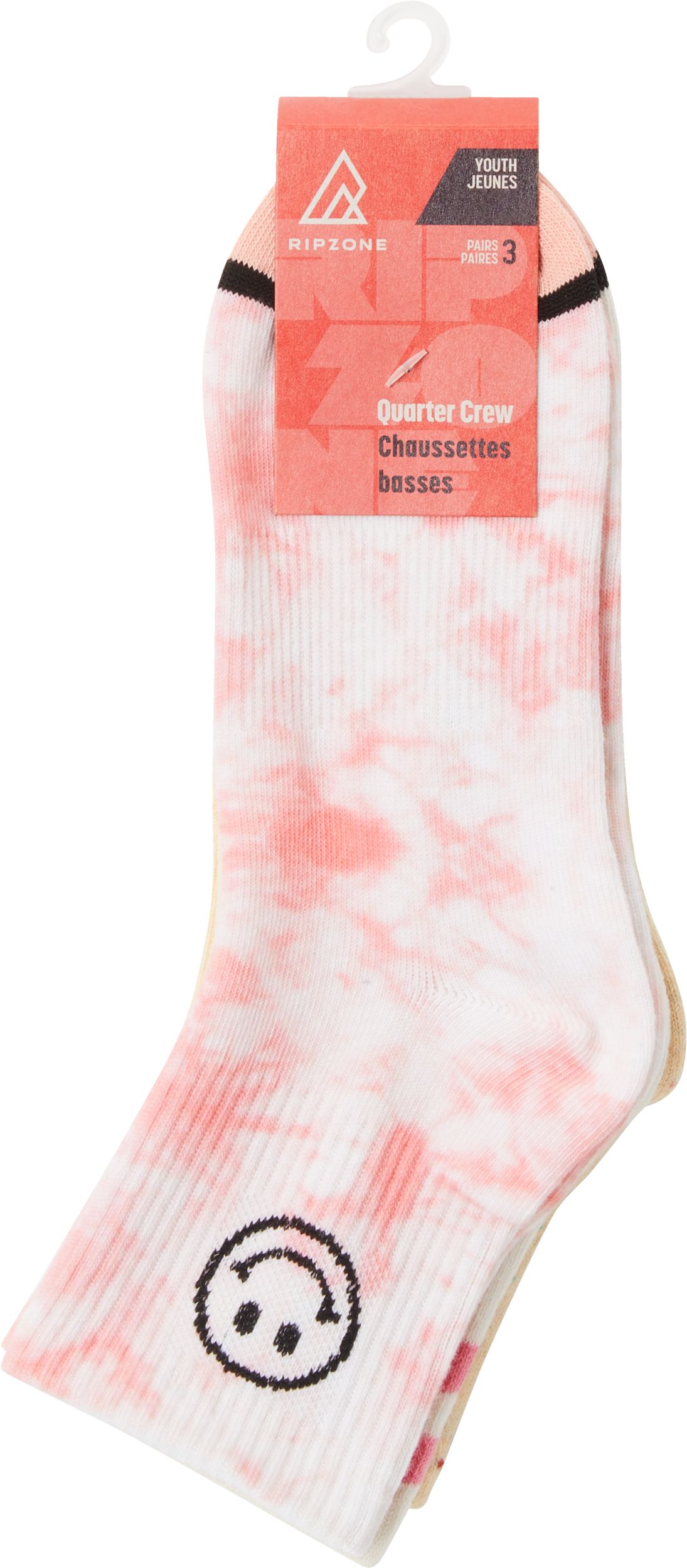 Ripzone Girls' Care Culture Crew Socks – 3pk