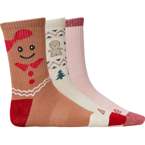 Ripzone Girls' Holiday Crew Socks - 3 Pack