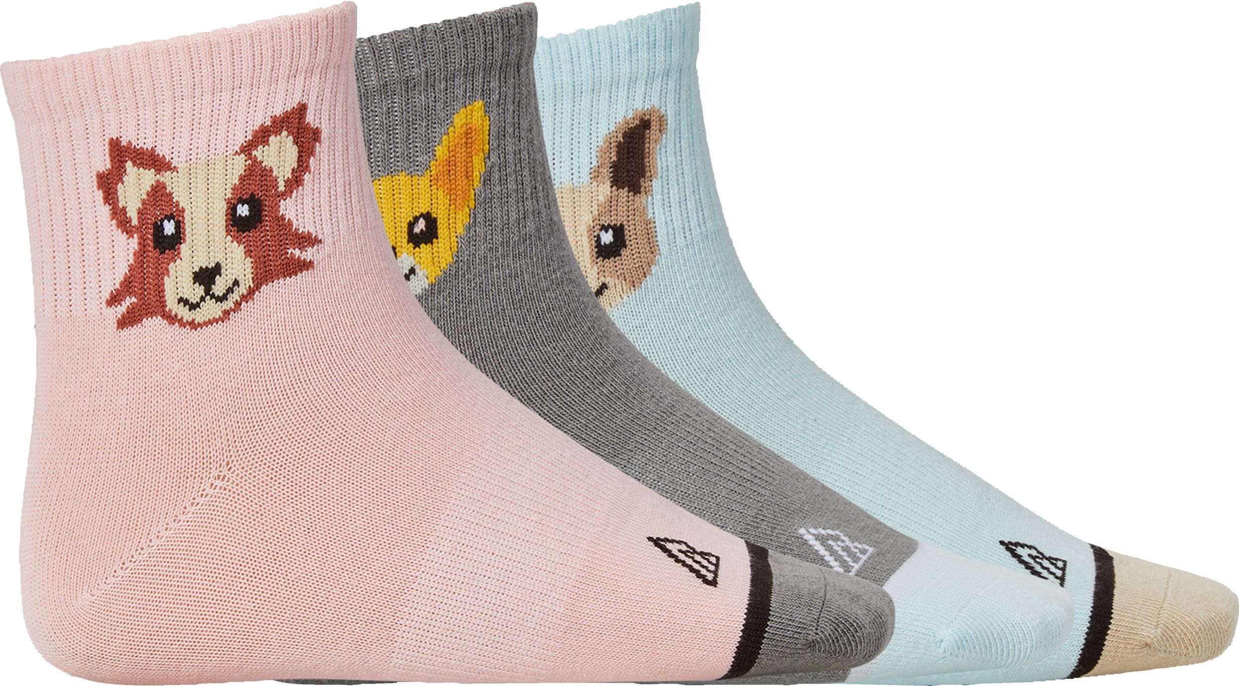 Ripzone Kids' Animals Quarter Crew Socks - 3 pk