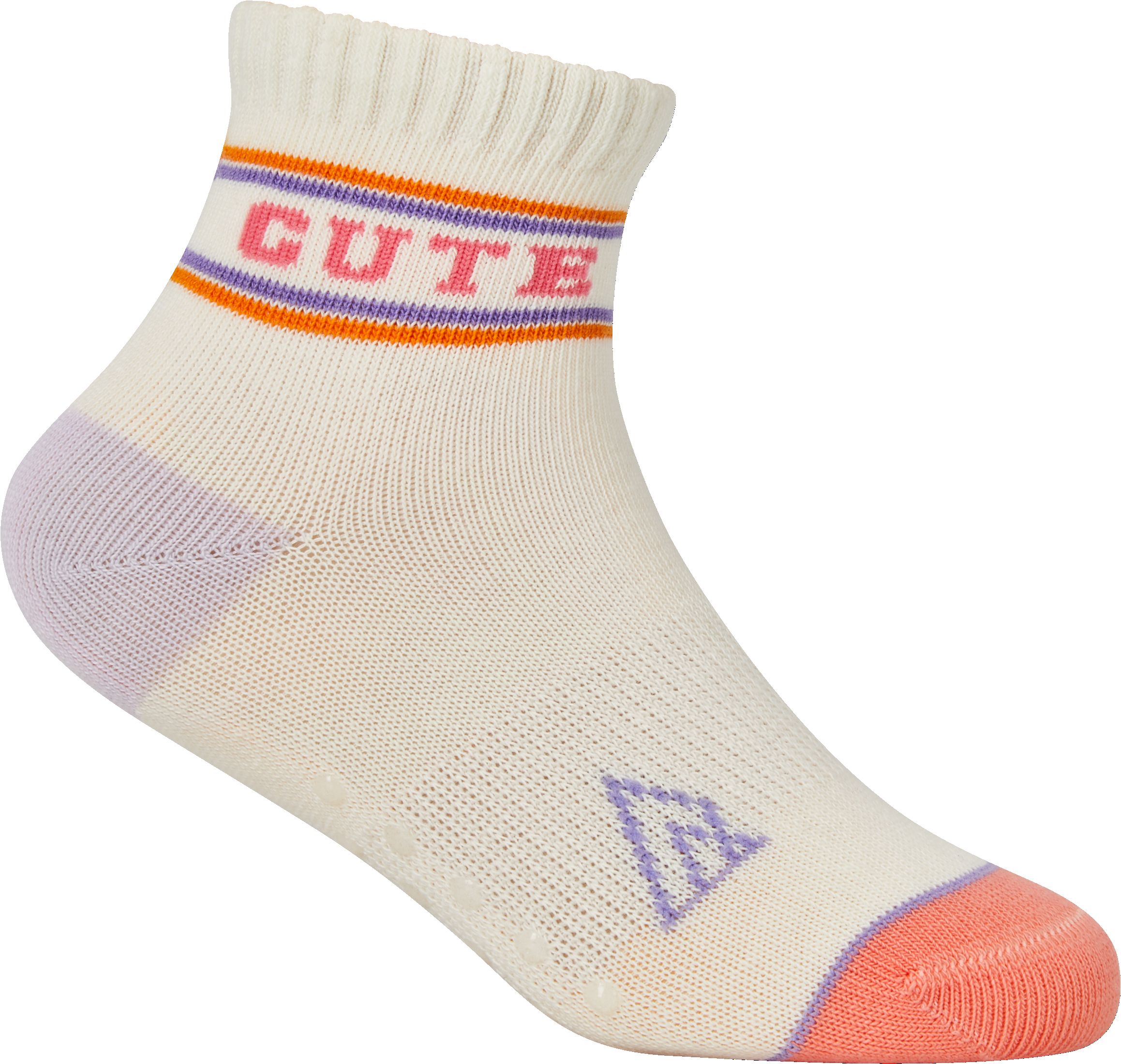 Ripzone Toddler Girls' Varsity Quarter Crew Socks - 3 Pack