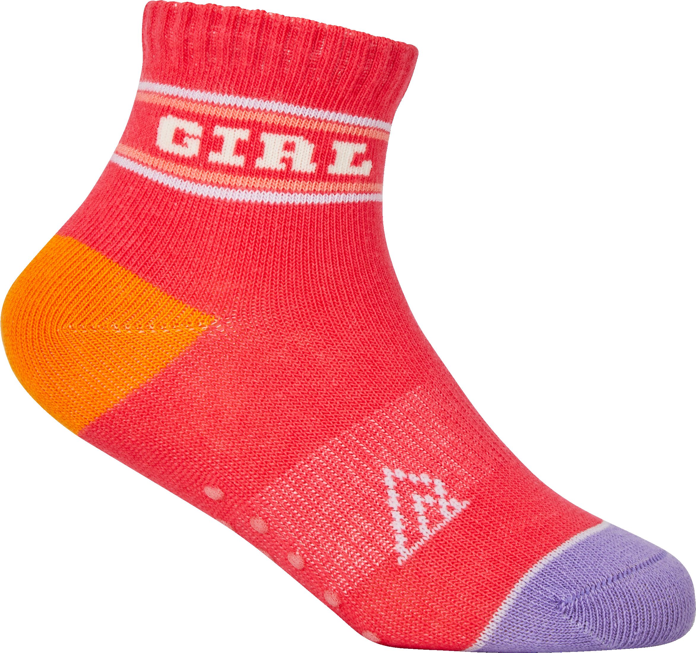 Ripzone Toddler Girls' Varsity Quarter Crew Socks - 3 Pack