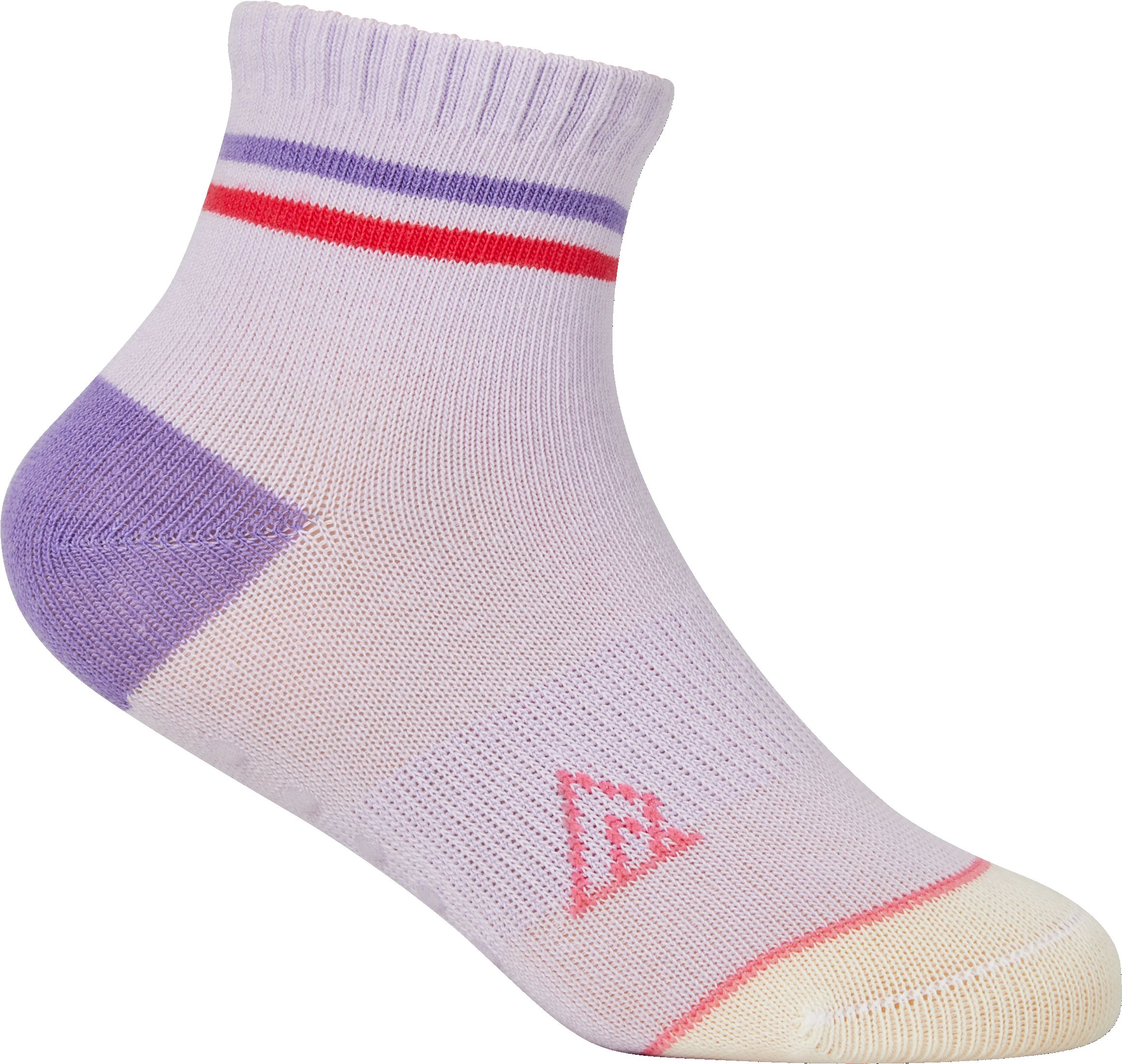 Ripzone Toddler Girls' Varsity Quarter Crew Socks - 3 Pack