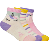 Ripzone Toddler Girls' Unicorn Quarter Crew Socks - 3 Pack Side_Right