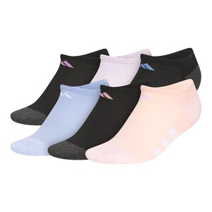 adidas Girls' 3-Stripe 3.0 Cushioned Crew Socks 6pk