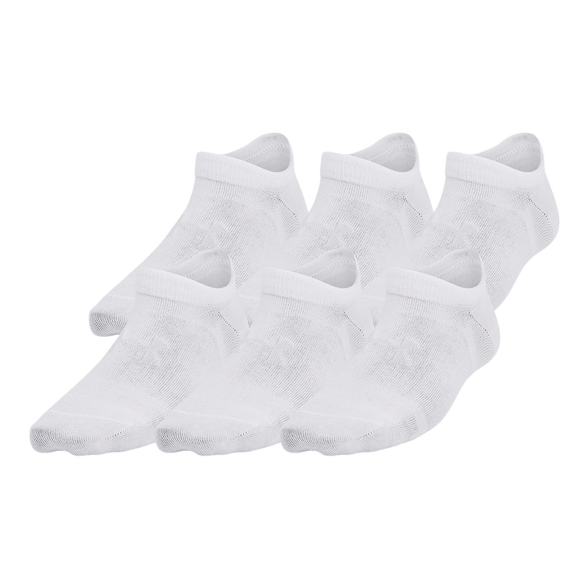 Under Armour Girls' Essential Lightweight No Show Sock - 6 Pack