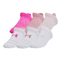 Under Armor Girls' Essential No Show Sock - 6pk