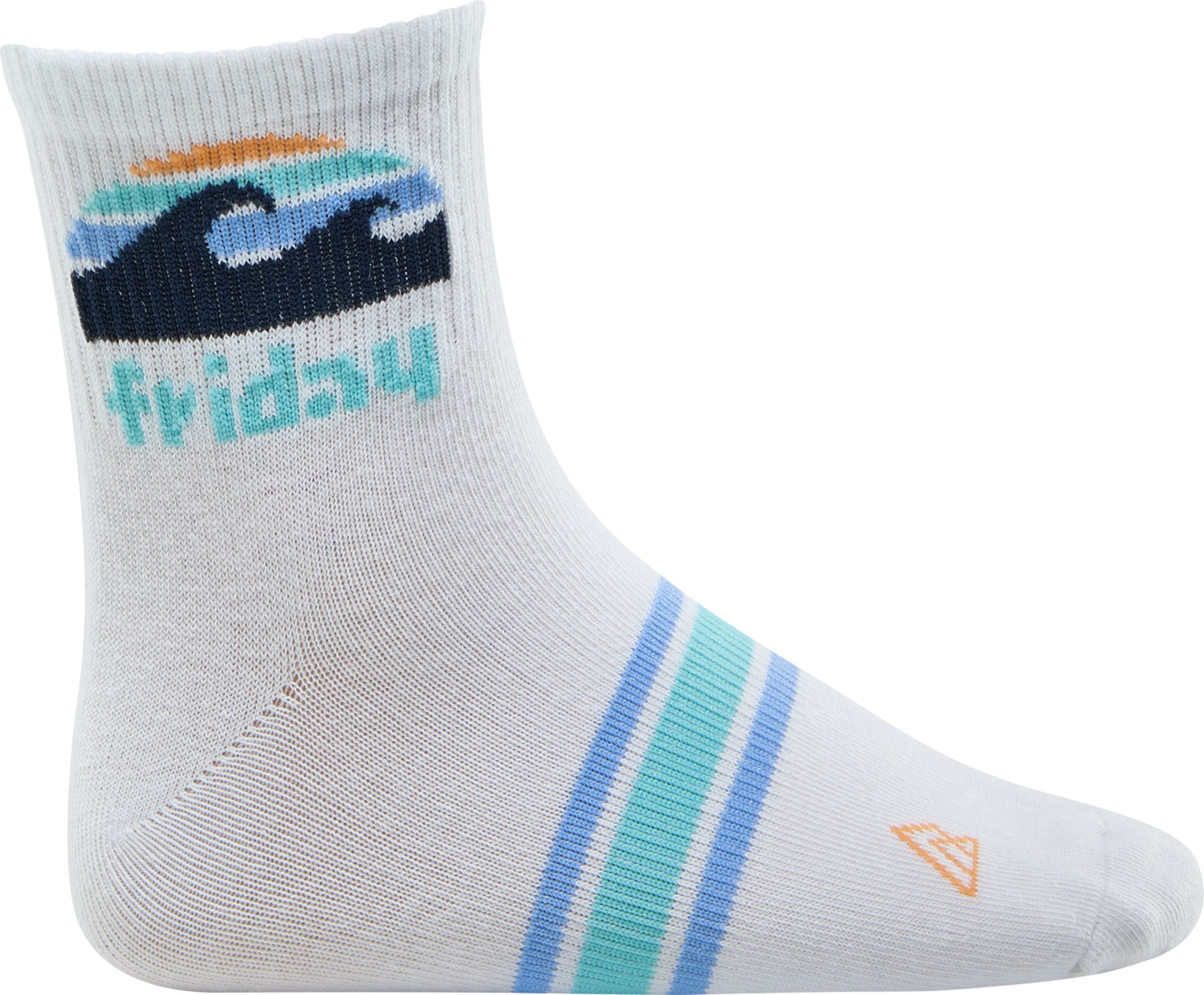 Ripzone Girls' Sun Weekend Quarter Crew Socks - 3 Pack