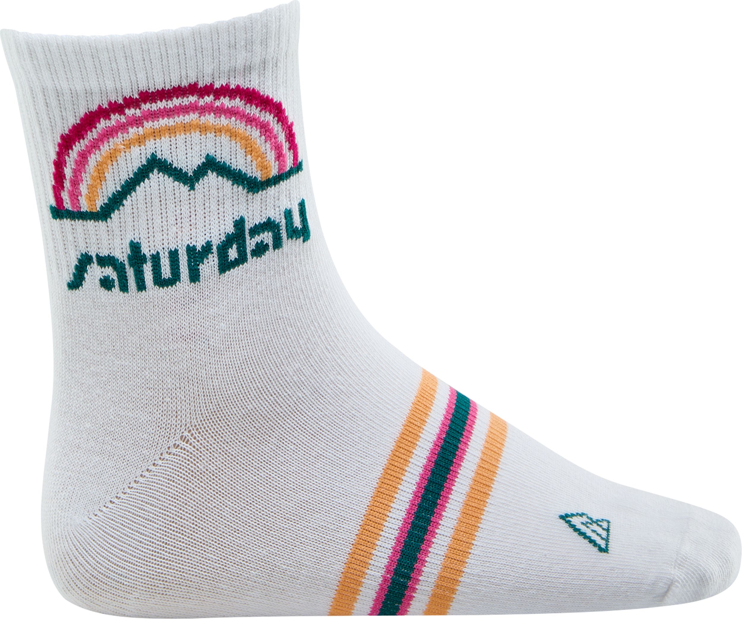 Ripzone Girls' Sun Weekend Quarter Crew Socks - 3 Pack