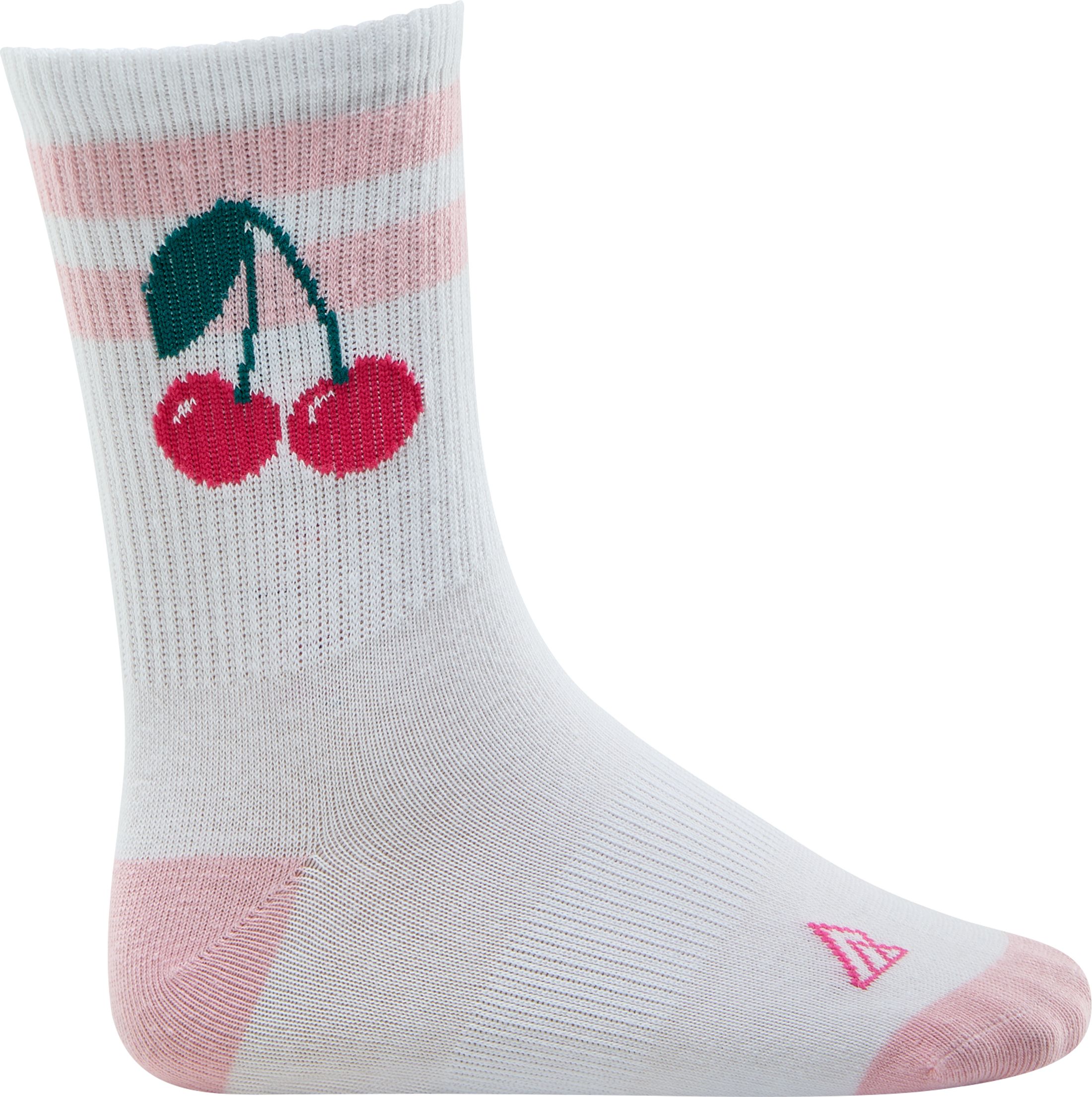 Ripzone Girls' Cherry Crew Socks - 3 Pack