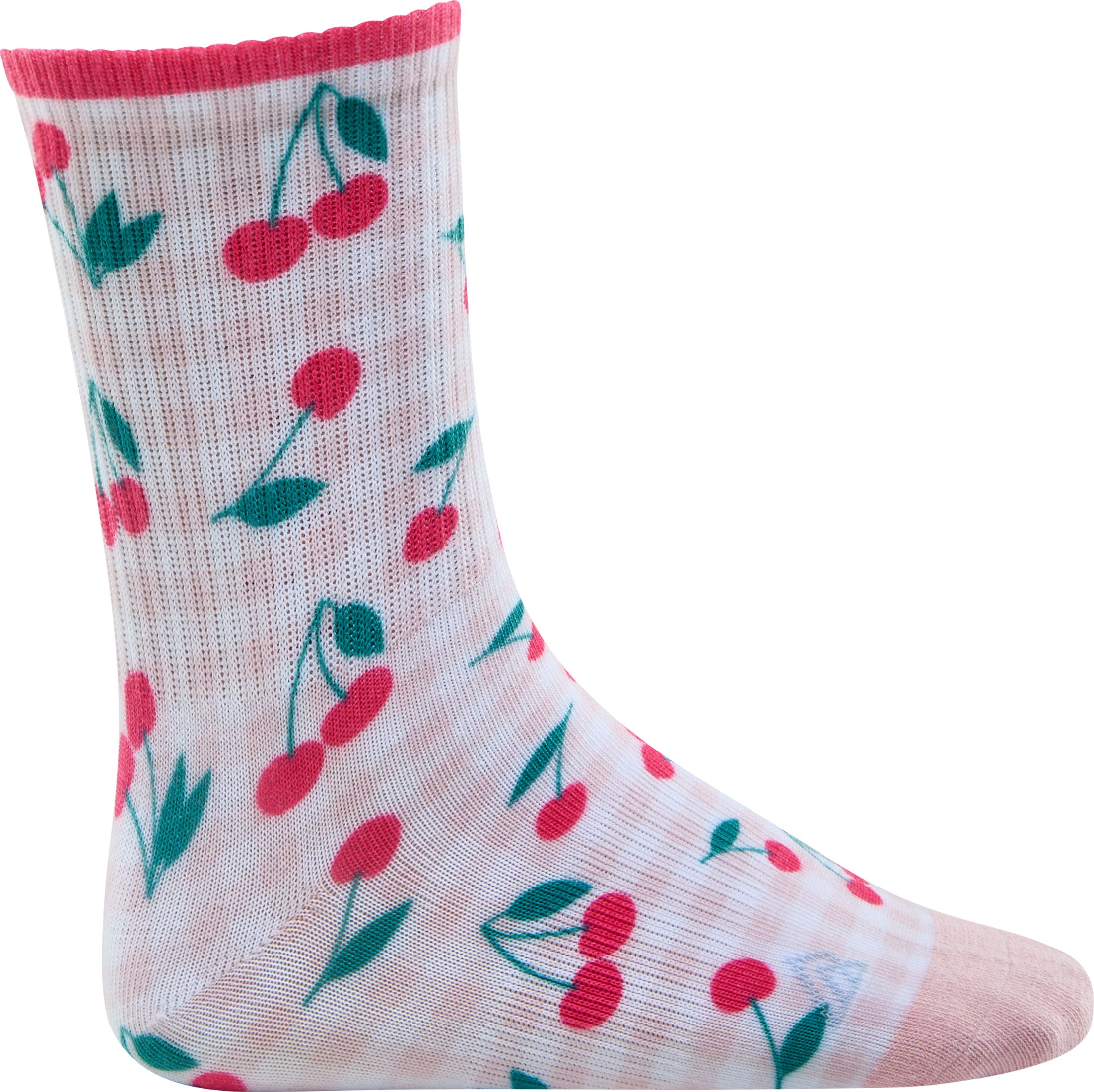 Ripzone Girls' Cherry Crew Socks - 3 Pack