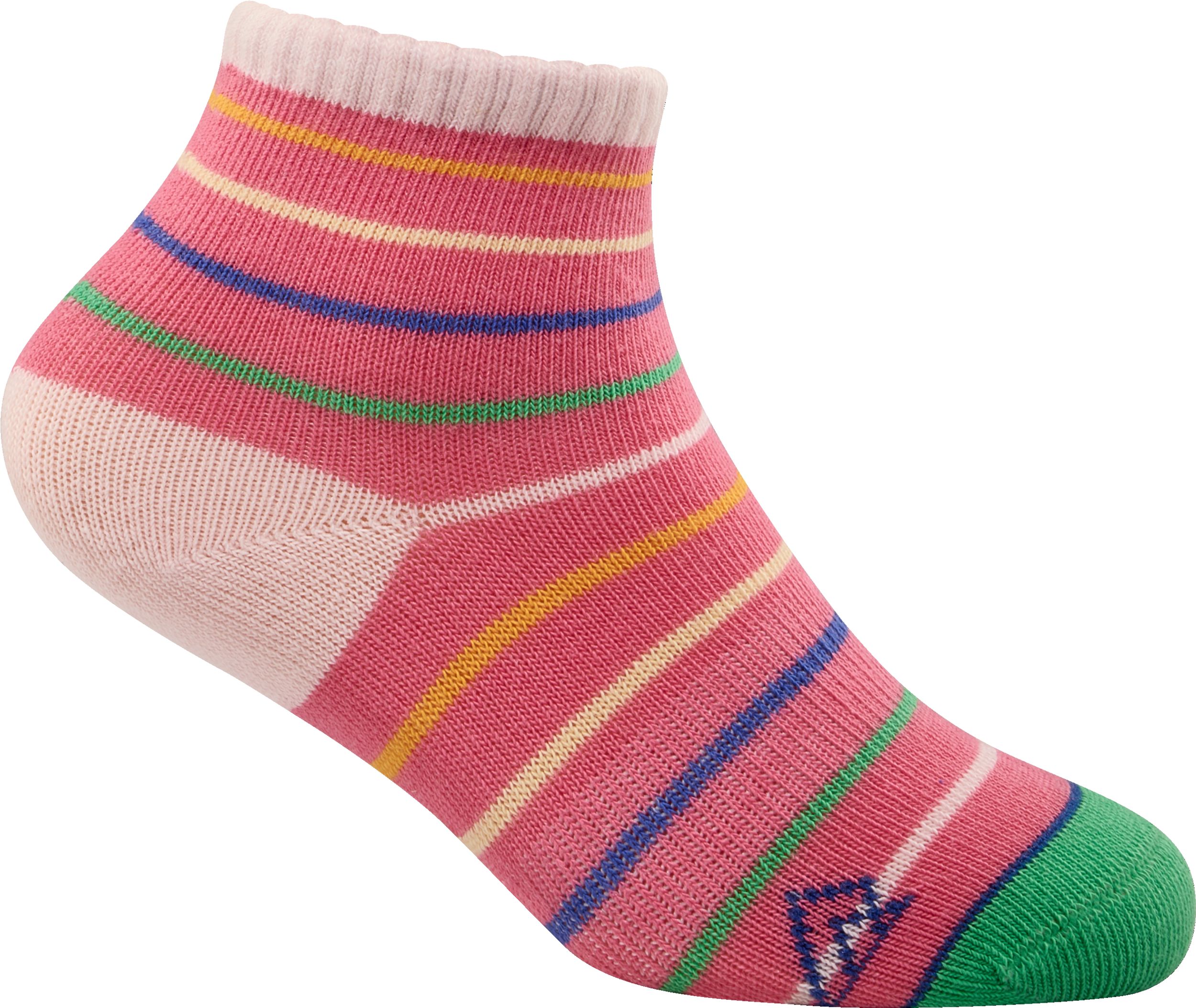 Ripzone Toddler Kids' Rainbows Quarter Crew Socks - 3pk