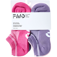 FWD Girls' Athletic No Show Socks - 6 Pack Front_Flat