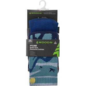 Woods Boys' Hyland Outdoor Crew Socks - 2 Pack