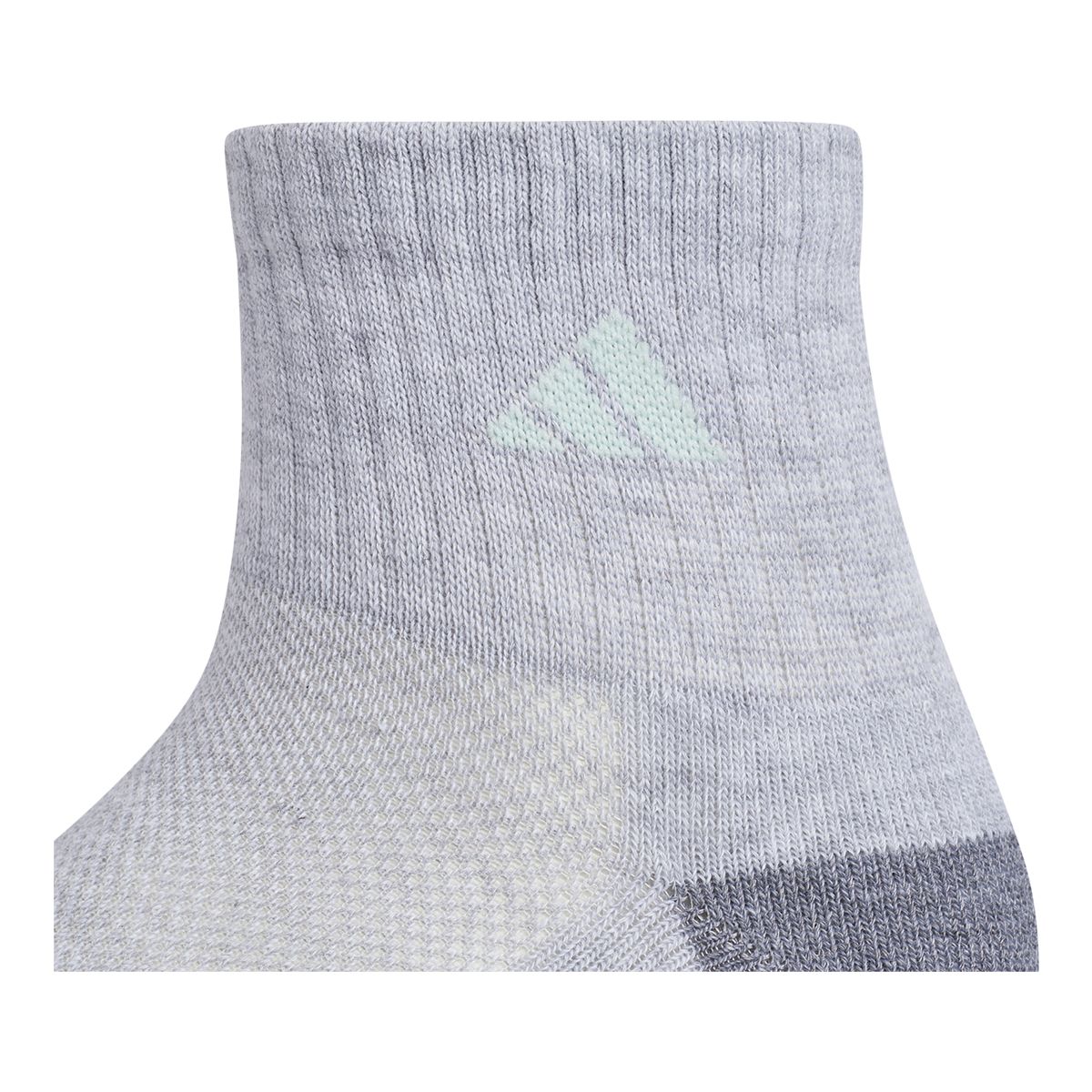 adidas Girls' Athletic Cushion Quarter Socks - 6 pk