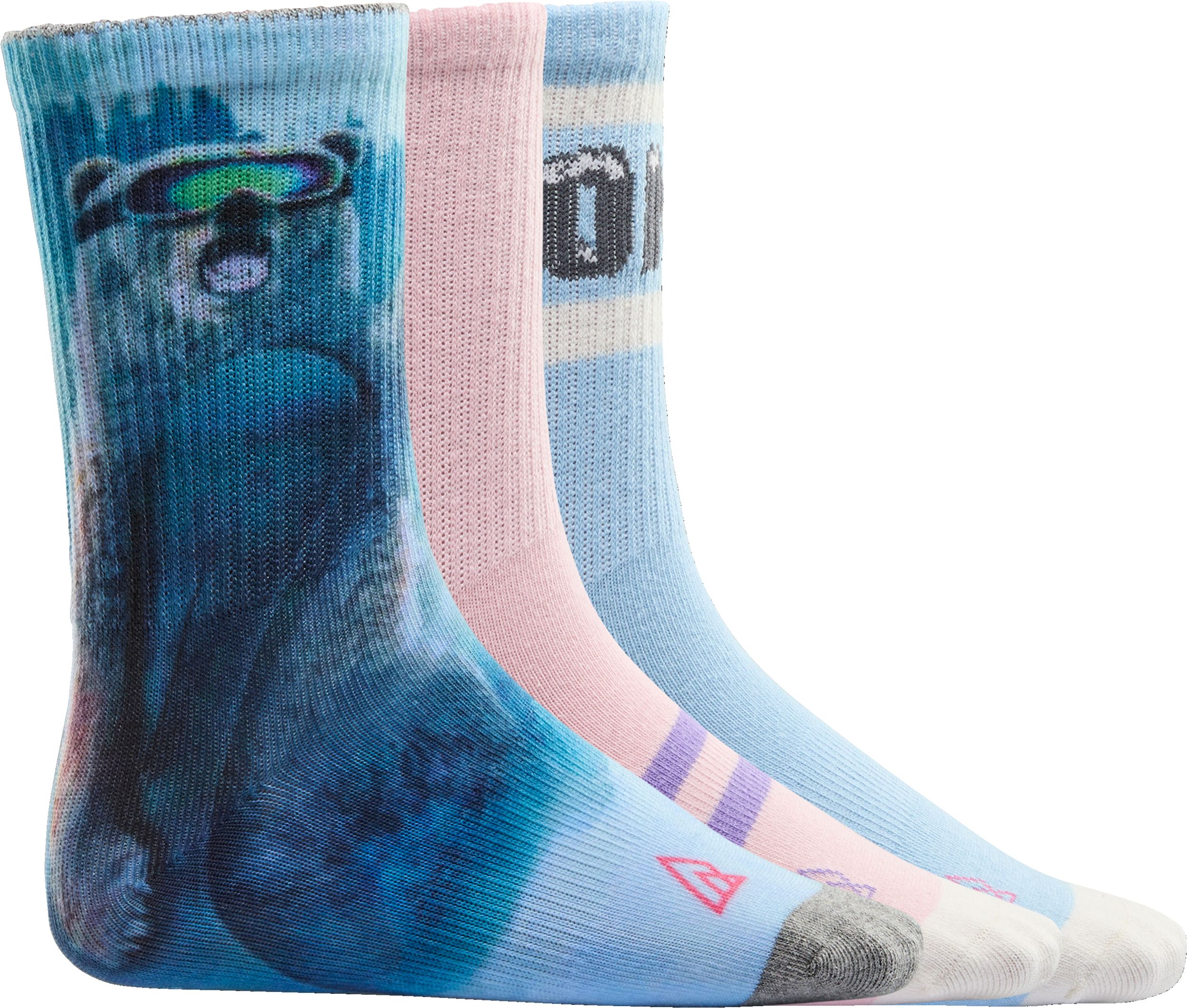Ripzone Girls' Snow Bear Crew Socks - 3 Pack