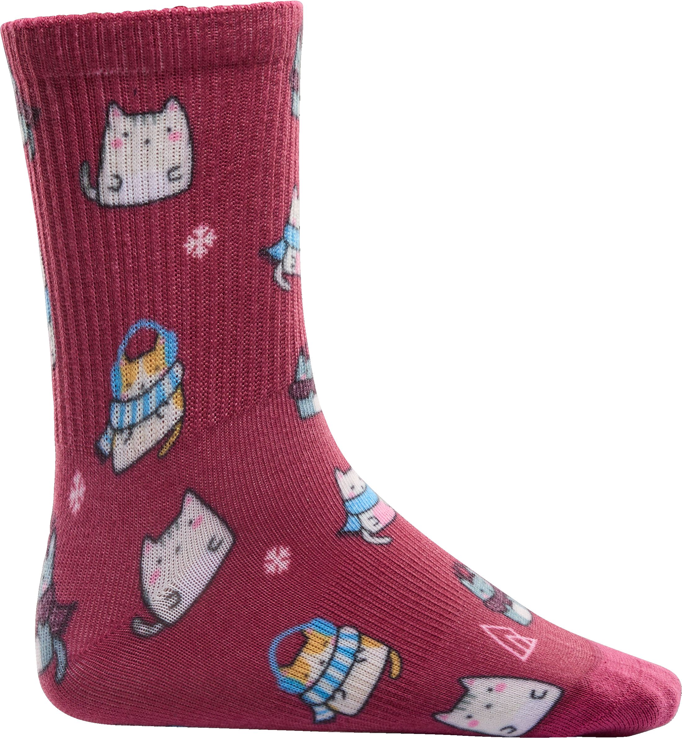 Ripzone Girls' Warm Cats Crew Socks - 3 Pack