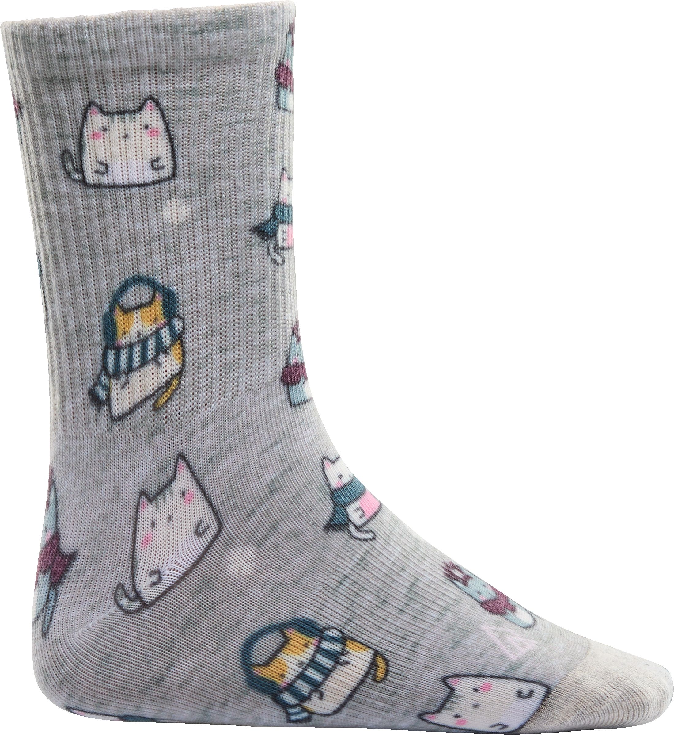 Ripzone Girls' Warm Cats Crew Socks - 3 Pack