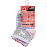 Ripzone Girls' Cats Quarter Crew Socks - 3 Pack Front_Flat