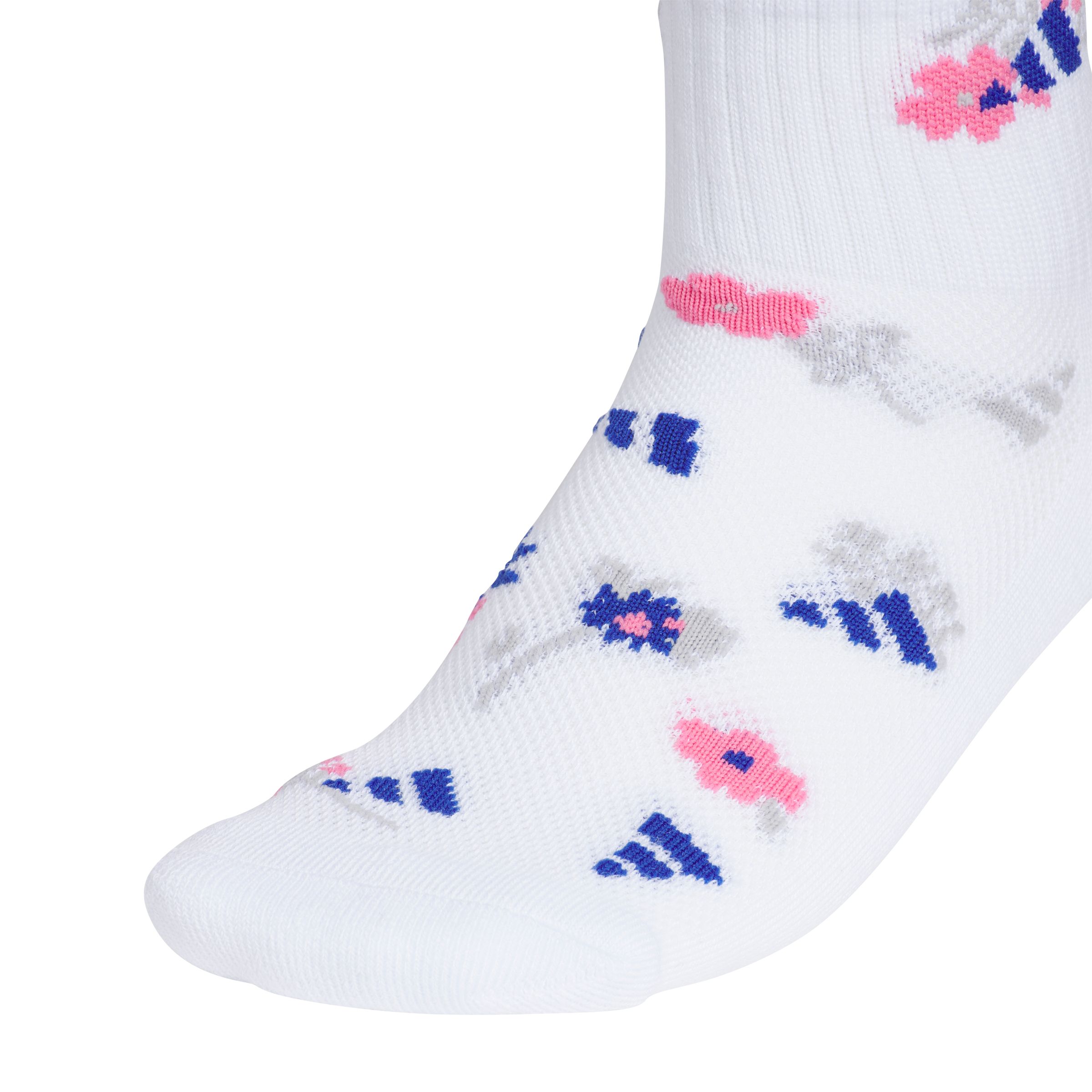 adidas Girls' Climacool® Graphic Quarter Socks - 6pk