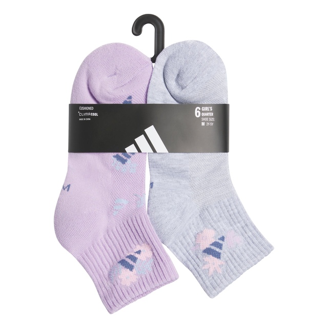 adidas Kids' Climacool® Graphic Cushioned Sports Socks - 6 Pack